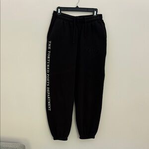 Taylor Swift Black tortured poets department sweatpants
